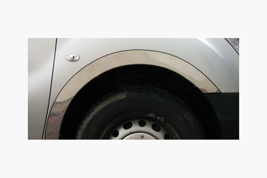 Volkswagen Caddy 2010-2015 Radlaufblenden Edelstahl Kurzer Radstand, 2 Schiebetüren Foto 6