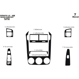 Armaturenbrett Abdeckung 2004-2006 (HB) Kia Cerato 1 2004-2009 Foto 3