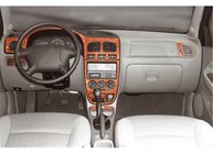Kia Rio 2000-2005 Armaturenbrett Abdeckungen (2000-2002) Aluminium Foto 2