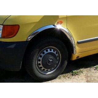 Radlaufverkleidungen (4 Stk, Edelstahl) Mercedes Vito W638 1996-2003 Foto 2