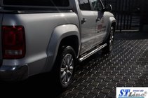 Volkswagen Amarok 2010-2022 Seitliche Rohre (2 Stk., Edelstahl) Foto 2