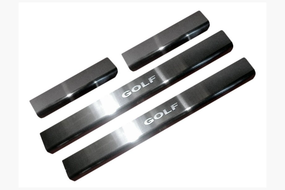 Volkswagen Golf 7/E-Golf 2012-2020 Einstiegsleisten Abdeckungen Nataniko (4 Stk., Edelstahl) Standard - Lohmann Band, 0.5mm Image