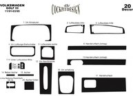 Volkswagen Golf 3 1991-2001 Armaturenbrett Abdeckungen Aluminium Foto 6