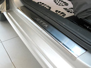 Volkswagen Jetta 2011-2018 Einstiegsleisten Abdeckungen Nataniko (4 Stk., Edelstahl) Standard - Lohmann Band, 0.5 mm Foto 1