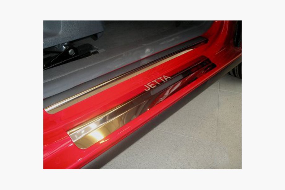 Volkswagen Jetta 2006-2011 Einstiegsleisten Nataniko (8 Stk., Edelstahl) Standard - Lohmann Band, 0,5 mm Image