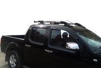 Nissan Navara 2006-2015 Dachreling mit Querträgern (2 Stk, Chrom) Foto 2