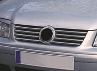 Volkswagen Bora 1998-2004 SALE! Kühlergrill Blenden (6 Stk, Edelstahl) Foto 1