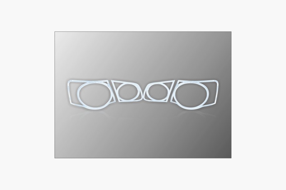 Volkswagen Jetta 2006-2011 Chrom Rückleuchten Abdeckungen (2 Stk, Kunststoff) Image