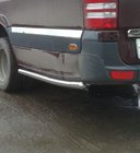 Mercedes Sprinter W907/W910 2018- Seitliche Rohre hinter dem Hinterrad (2 Stk., Edelstahl) Foto 8
