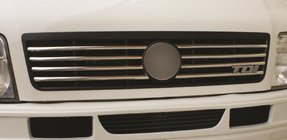 Volkswagen LT 1995-2006 Chrom Kühlergrill Abdeckungen (8 Stk, Edelstahl) Foto 1