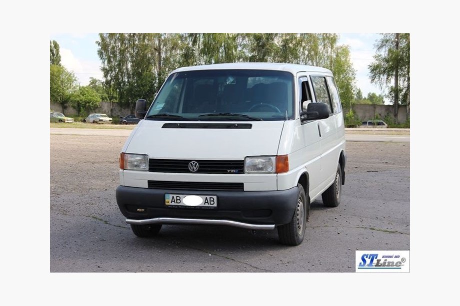 Volkswagen T4 Transporter 1990-2003 Unterer Einzelrohrschutz Welle ST007 (Edelstahl) 60mm Foto 2