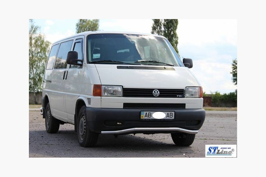 Volkswagen T4 Transporter 1990-2003 Unterer Einzelrohrschutz Welle ST007 (Edelstahl) 60mm Foto 3
