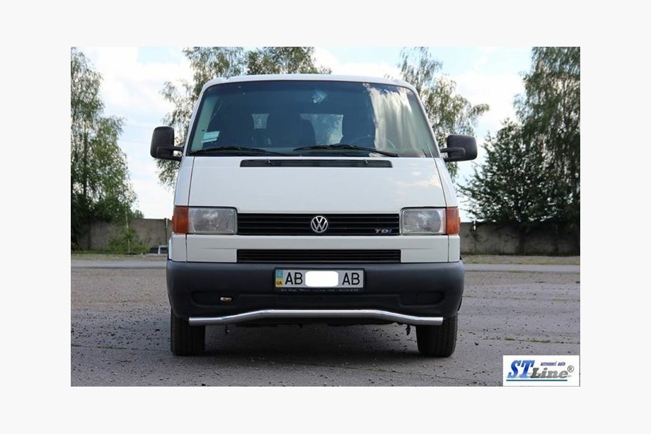 Volkswagen T4 Transporter 1990-2003 Unterer Einzelrohrschutz Welle ST007 (Edelstahl) 60mm Foto 4