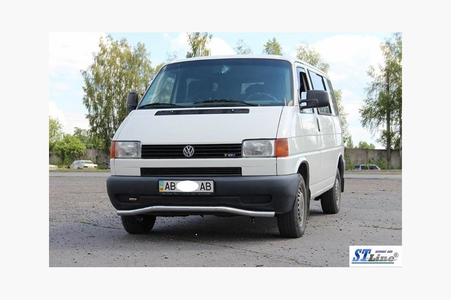 Volkswagen T4 Transporter 1990-2003 Unterer Einzelrohrschutz Welle ST007 (Edelstahl) 60mm Foto 5
