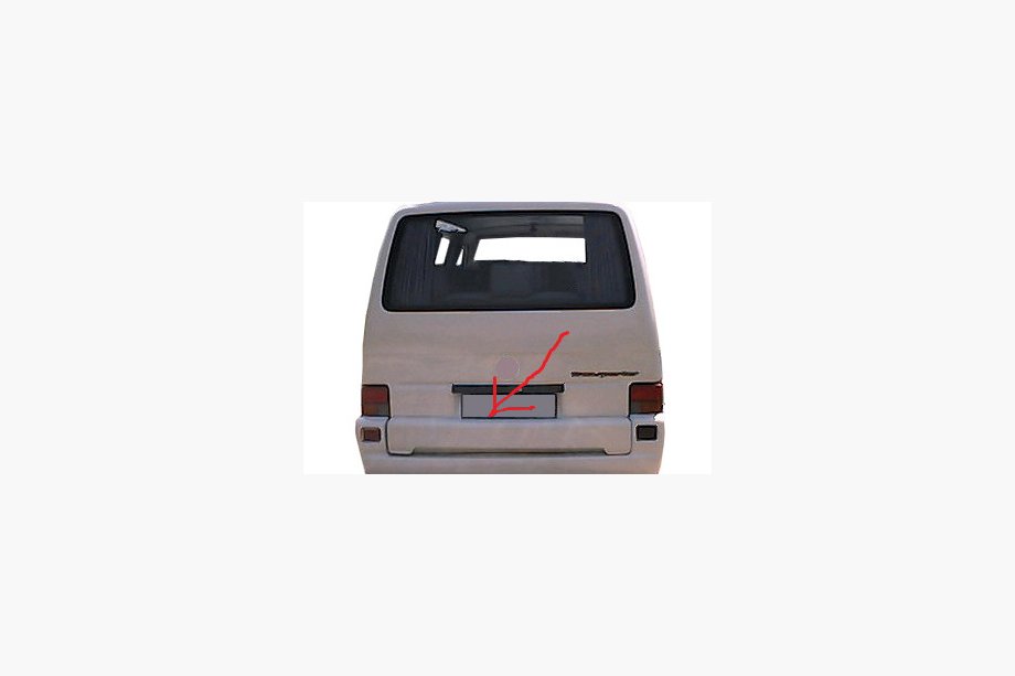 Volkswagen T4 Transporter 1990-2003 Heckklappenabdeckung (grundiert zum Lackieren) Image