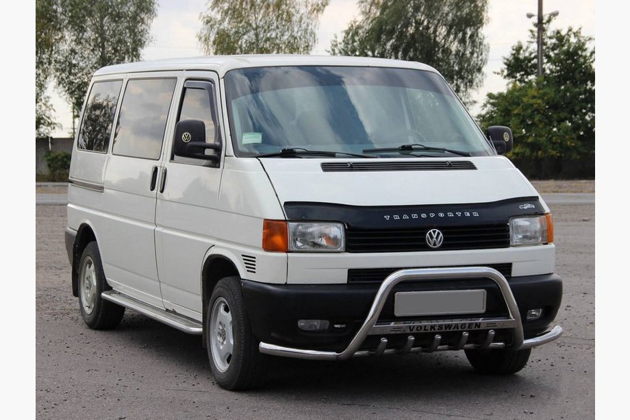 Volkswagen T4 Caravelle/Multivan 1990–2003 Frontbügel WT003 Plus-1 (Edelstahl) Image