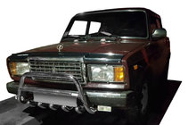 VAZ 2107 1982-2012 Frontbügel WT003 (42mm, Edelstahl) Foto 1