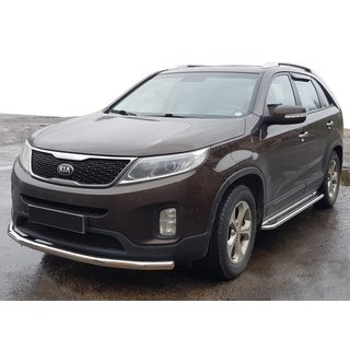 Frontschutzbügel ST008 (2013-2015, Edelstahl) Kia Sorento II XM 2009-2014 Foto 1
