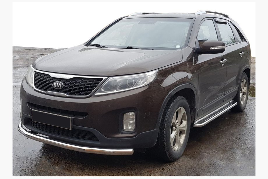 Kia Sorento II XM 2009-2014 Frontschutzbügel ST008 (2013-2015, Edelstahl) Image