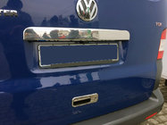 Volkswagen T5 Multivan 2003–2010 Chrom Heckklappenleiste über dem Kennzeichen (Edelstahl) Ohne Schriftzug, Carmos - Türkischer Edelstahl Foto 1