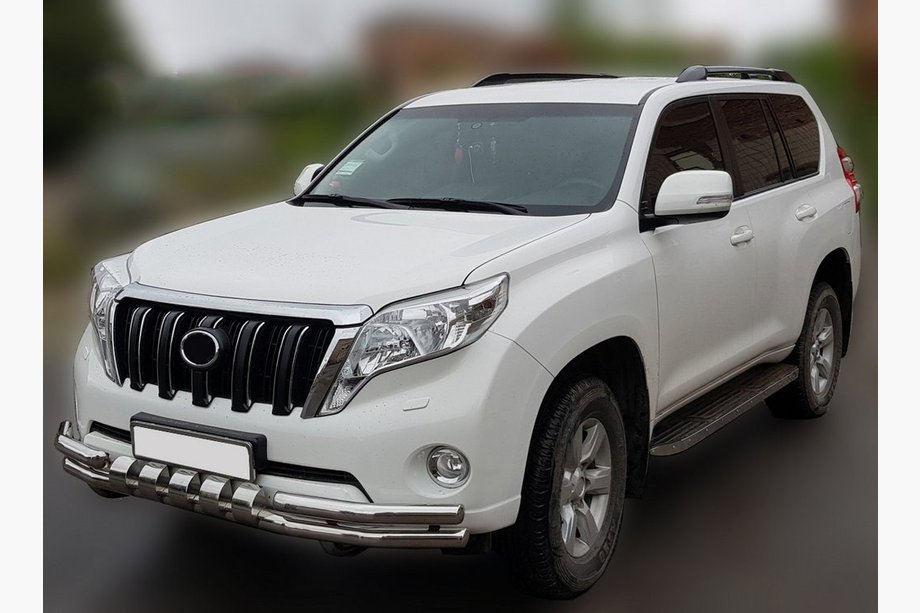 Toyota Land Cruiser Prado 150 2009-2023 Frontschutzbügel F3-31 (Edelstahl) Image