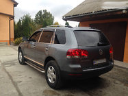 Volkswagen Touareg 2002–2010 Dachreling Chrom (Kunststofffuesse) Metallfuß Foto 6