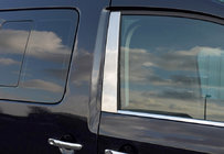 Volkswagen Caddy 2004-2010 Edelstahl Zierleisten für Türsäulen (2 Stk.) Carmos - Türkischer Edelstahl Foto 1
