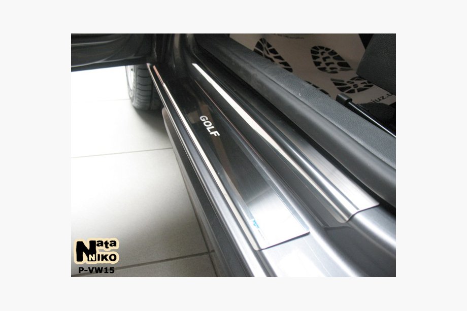 Volkswagen Golf 6 2008-2014 Einstiegsleisten Natanko (Edelstahl) SW, Premium - 3M Klebeband, 0.8 mm Image