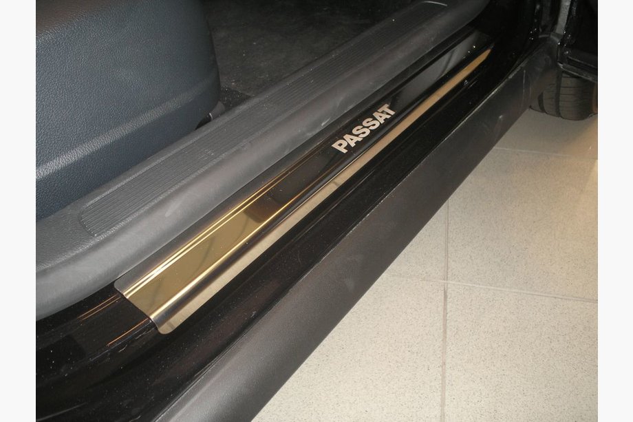 Volkswagen Passat B7 2012-2015 Einstiegsleisten Abdeckungen Nataniko (4 Stk., Edelstahl) Europa, Premium - 3M Klebeband, 0.8 mm Image