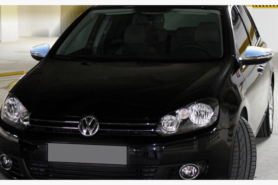 Volkswagen Golf 6 2008-2014 Spiegelabdeckungen (HB, 2 Stk, Edelstahl) OmsaLine - Italienischer Edelstahl Image