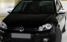 Volkswagen Golf 6 2008-2014 Spiegelabdeckungen (HB, 2 Stk, Edelstahl) OmsaLine - Italienischer Edelstahl Foto 1