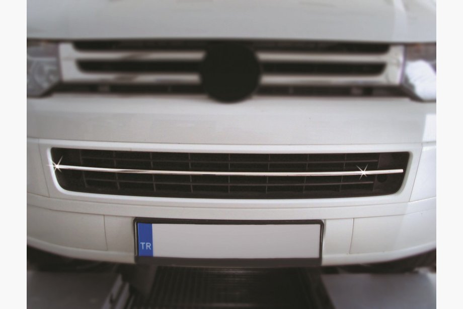 Volkswagen T5 2010-2015 Zierleiste für Stoßstangengrill (Edelstahl) Foto 5