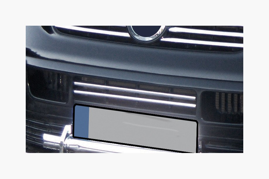 Volkswagen T5 Transporter 2003-2010 Chrom Zierleisten für Kühlergrill Stoßstange (Carmos) Image