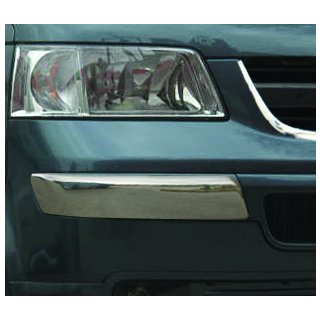 Edelstahl Eckschutz für vordere Stoßstange (2 Stk.) Volkswagen T5 Transporter 2003-2010 Foto 1