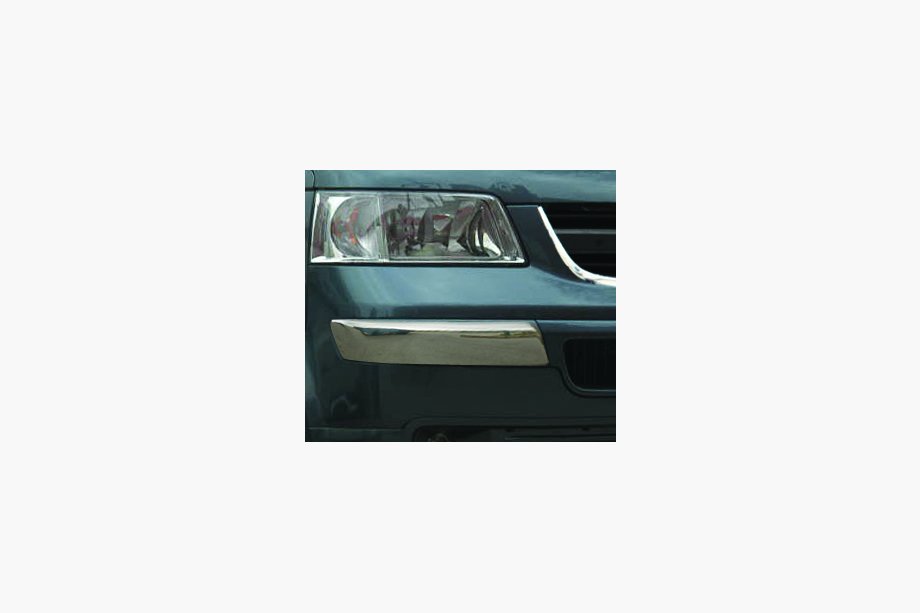 Volkswagen T5 Transporter 2003-2010 Edelstahl Eckschutz für vordere Stoßstange (2 Stk.) Image