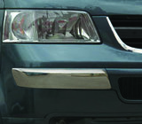 Volkswagen T5 Transporter 2003-2010 Edelstahl Eckschutz für vordere Stoßstange (2 Stk.) Foto 1