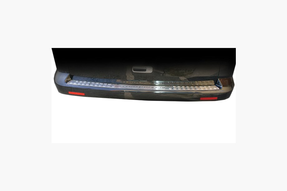Volkswagen T5 Transporter 2003-2010 Heckstoßstangenabdeckung gerade (Omsa, Edelstahl) Image