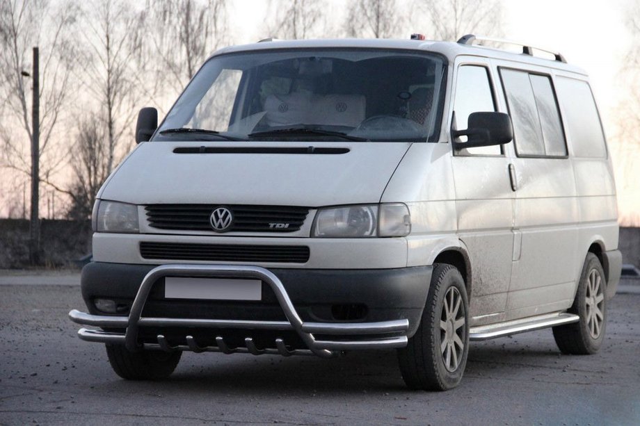 Volkswagen T4 Transporter 1990-2003 Frontbügel WT003 Plus-2 (Edelstahl) Image