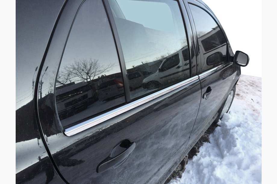 Skoda Fabia 2000-2007 Fensterzierleisten außen Edelstahl (4 Stk) Image