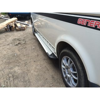 Trittbretter Allmond Grey (2 Stk., Alu) Volkswagen T5 Transporter 2003-2010 Foto 1