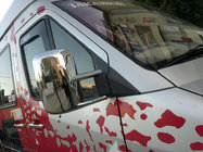 Volkswagen LT 1995-2006 Spiegelabdeckungen (2 Stk, Kunststoff) Foto 6