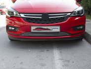 Opel Astra K 2016-2021 Edelstahl Abdeckung für vordere Stoßstange (3 Stk) Foto 1