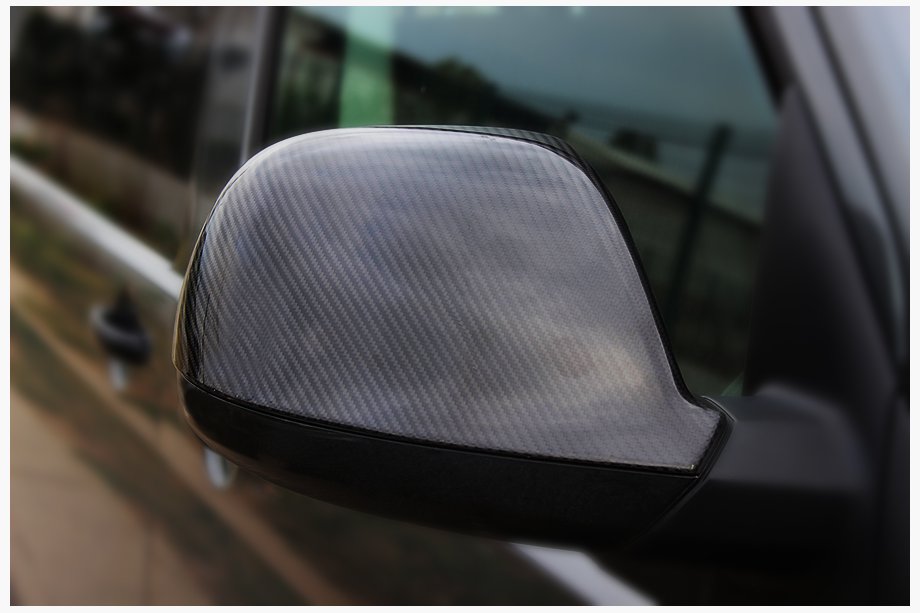Volkswagen T6 2015-2024 Spiegelabdeckungen (2 Stk., Carbon) Echter Carbon Image