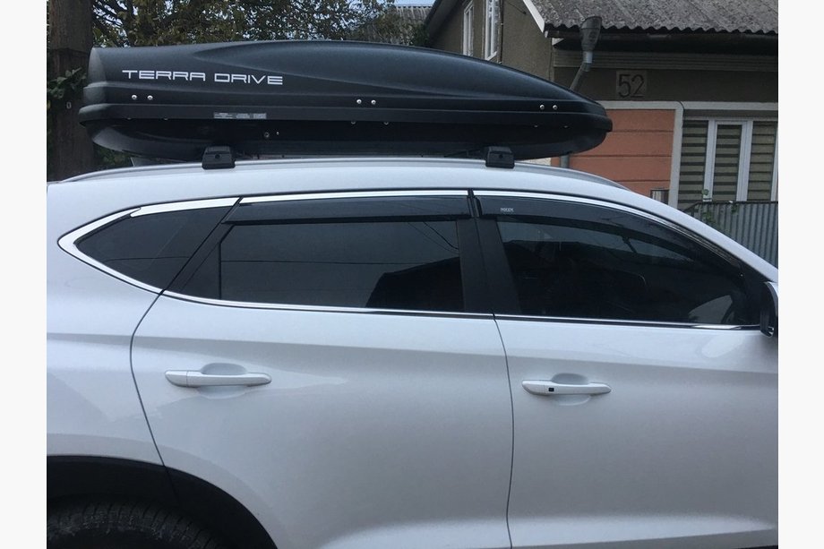 Hyundai Tucson TL 2016-2021 Windabweiser mit Chromleiste (6 Stk, Niken) Image