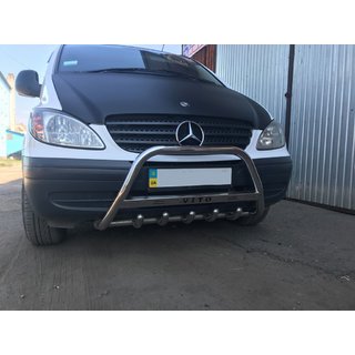 Frontbügel 60mm Edelstahl Mercedes Vito W639 2004-2014 Foto 1