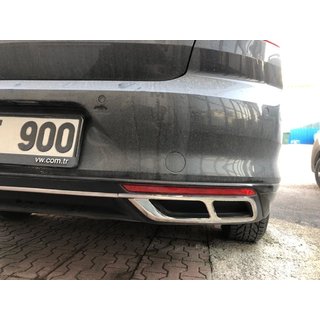 Auspuffblenden Carmos SD/SW (2019+, 3 Stk, Edelstahl) Foto 1