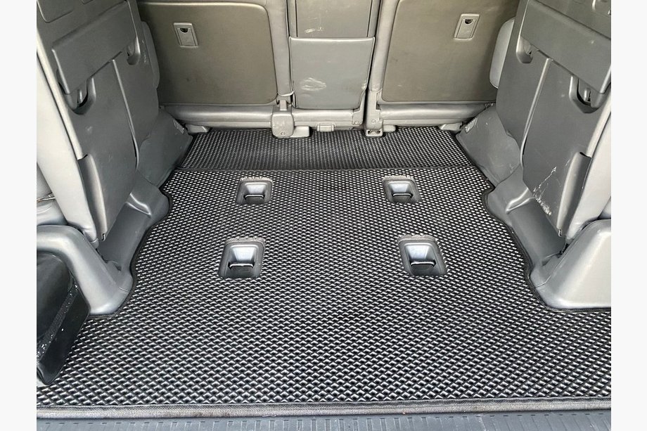 Toyota Land Cruiser 200 2007-2021 Kofferraummatte 2 Stk (EVA, 7-Sitzer, Schwarz) Image