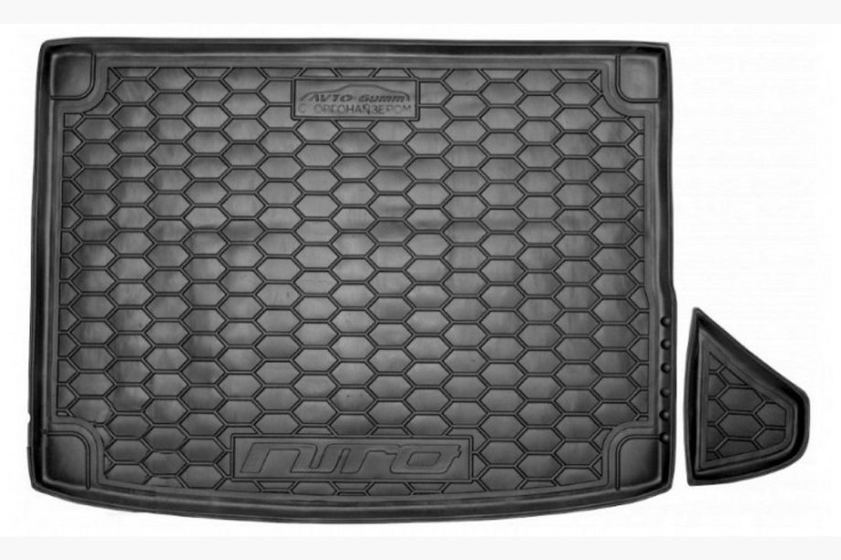 Kia Niro 2016–2021 Kofferraummatte mit Organizer 2018+ (Autogumm, Gummi) Image
