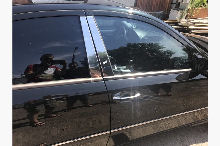 Mercedes E-сlass W211 2002-2009 Edelstahl Türsäulen Zierleisten (6 Stk) Image