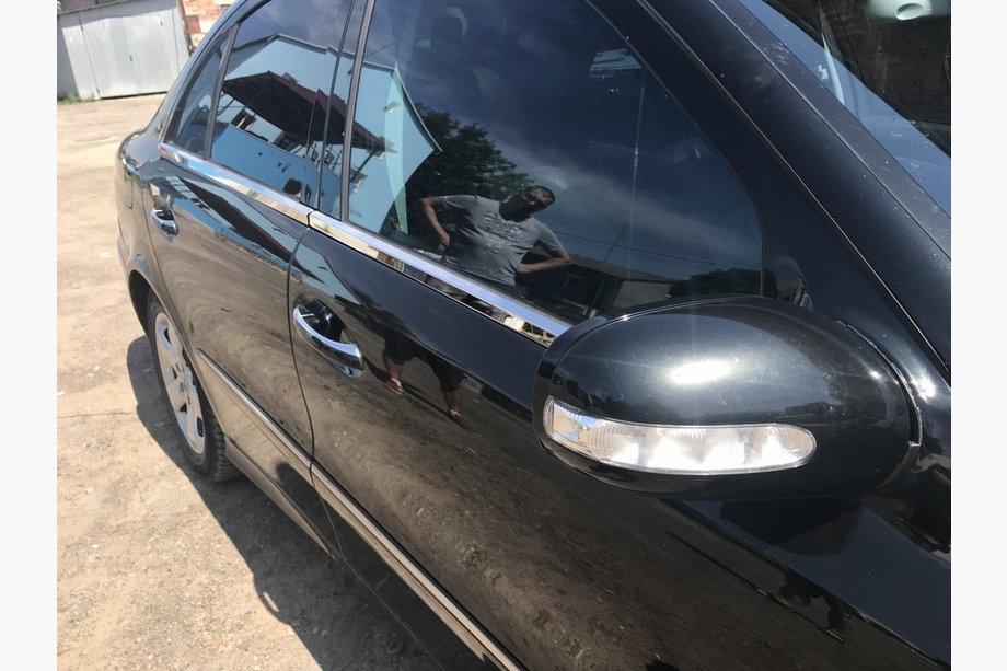 Mercedes E-class W211 2002-2009 Fensterrahmen Zierleisten Edelstahl Foto 2